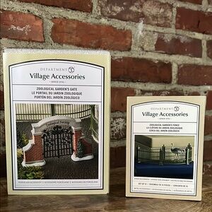Department 56 Village Accessories Zoological Garden's Gate